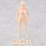 K-Toys 1/12 KT02A Japanische Anime-Figur, molliger weiblicher Körper, Version mit weißer Haut