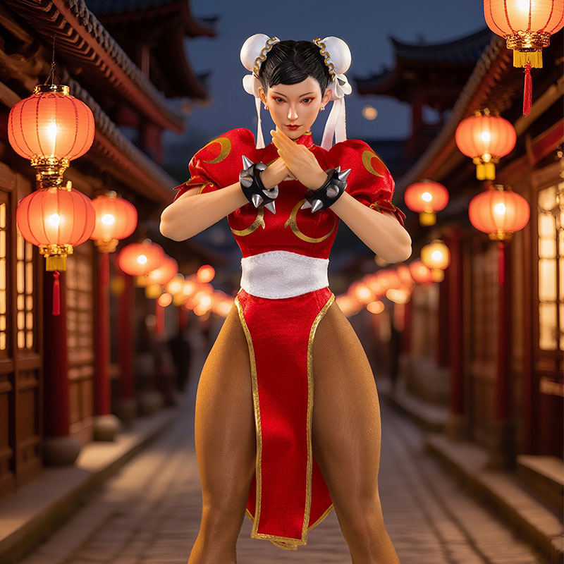 Star Man 1/6 MS-015A Luchadora femenina Chun-li Versión Roja