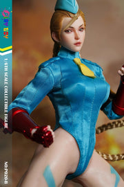 Play Toy 1/6 P020-B Blue Fighting Female Warrior Cammy