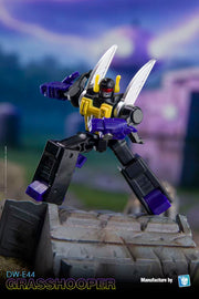 Juego de 2 patrulleros Dr.Wu DW-E43 Patrolman Prowl y DW-E44 Grasshopper Kickback