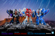 Dr.Wu DW-E09 Star Fear Starscream y DW-E12 Blue Thunder Thundercracker y DW-E15 Dark Sky Sky Warp Juego de 3