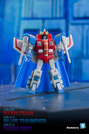 Dr.Wu DW-E09 Star Fear Starscream y DW-E12 Blue Thunder Thundercracker y DW-E15 Dark Sky Sky Warp Juego de 3