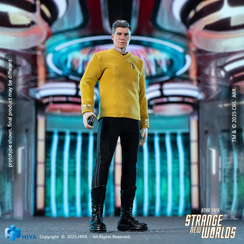 [Reserva] HIYA Star Trek: Strange New Worlds Exquisite Super Series Christopher Pike Figura de acción exclusiva a escala 1/12 PX Previews