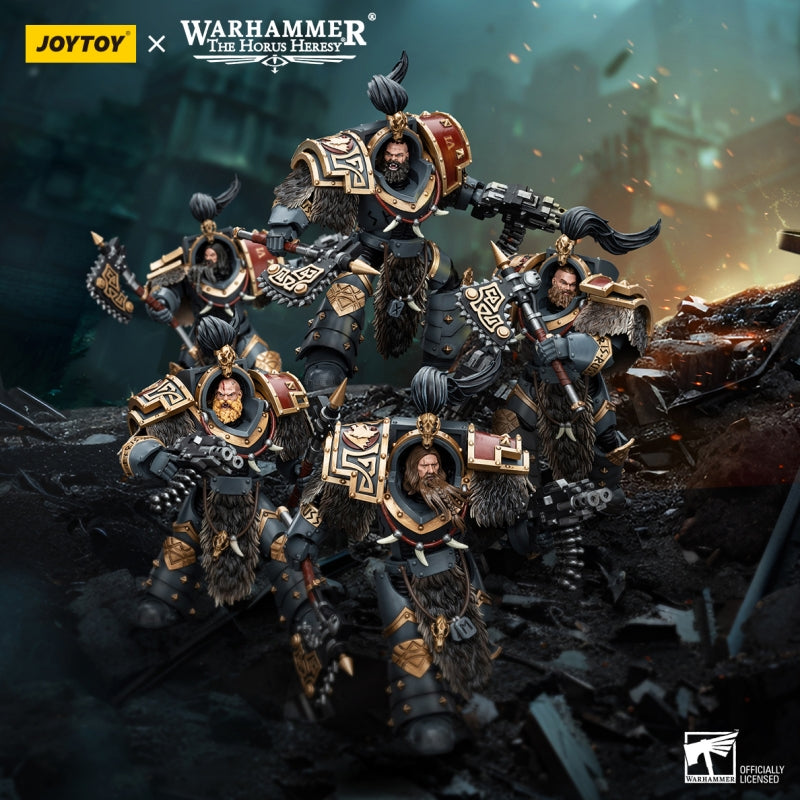 JOYTOY Warhammer Die Horus-Häresie 1:18 Space Wolves Varagyr Wolf Guard Squad
