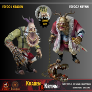 Fury toys Demon Force wave 1 1/12 The brother Kraden and Krynn 7 inches action figure