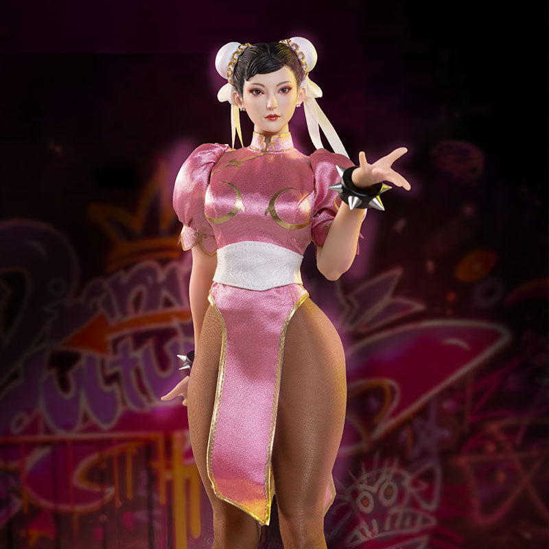 Star Man 1/6 MS-015B Female fighter Chun-li Pink Version