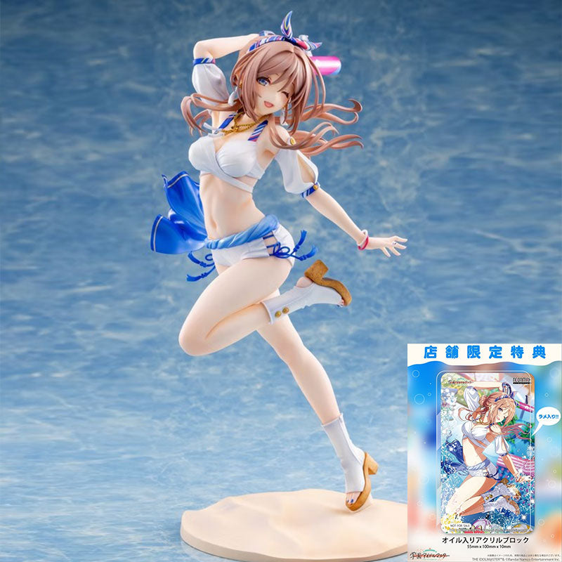 [Pre-Order] NEONMAX The Idolmaster Gakuen Rina Himezaki ("With You" in Semi Blue Outfit Bonus Ver.) 1/7 Scale Limited Edition Figure
