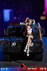 Principal Gu 1/12 Clown Girl Harley Quinn & Battle Damaged Police Car