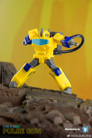 Dr.Wu &amp; Mechanic Studio DW-E37M Leap Cliffjumper &amp; DW-E38M Pulse Gun Shockwave Version aus zerbrochenem Glas, 2er-Set