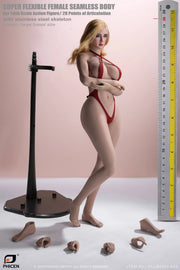 Tbleague 1/6 gros seins peau bronzée pieds détachables avec Headsculpt corps féminin (PLLB2023-S53)