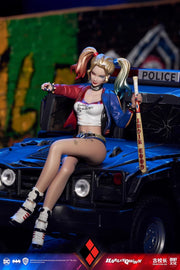 Principal Gu 1/12 Clown Girl Harley Quinn & Battle Damaged Police Car