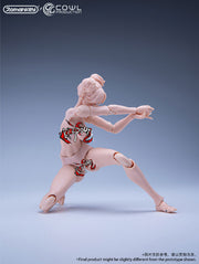 Romankey X COWL 1/12 Super Action Girl Cuerpo sólido Piel blanca