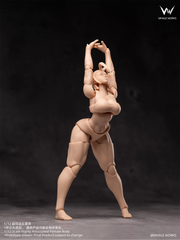 Whale Works 1/12 WW02-B Super Articulated Female Figure Rin Yellow Skin