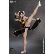 Play Toy 1/6 P023A Fighting Goddess Chun-Li 2.0 Black Sleeveless Cheongsam Version