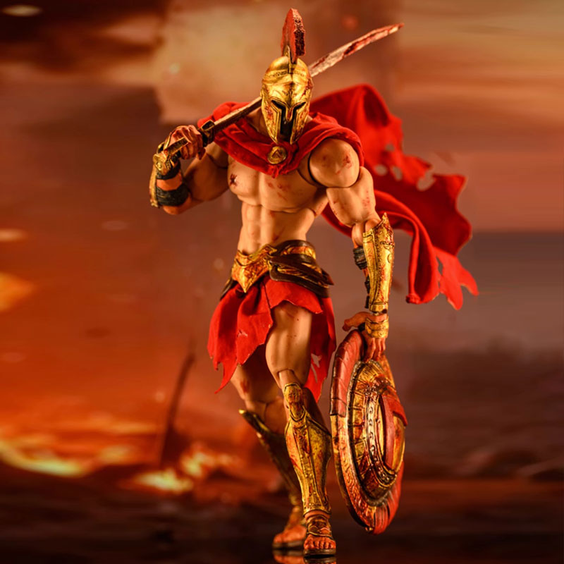 [Reserva] Wind Toys 1/12 FMW004 Eternal War Soul series Rey Leónidas I de Esparta Versión Manchas de Sangre