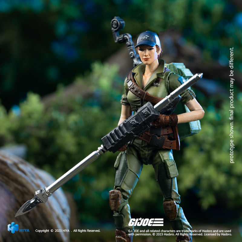 HIYA Exquisite Mini-Serie, 1/18, Maßstab 10,2 cm, GIJoe Lady Jaye Actionfigur