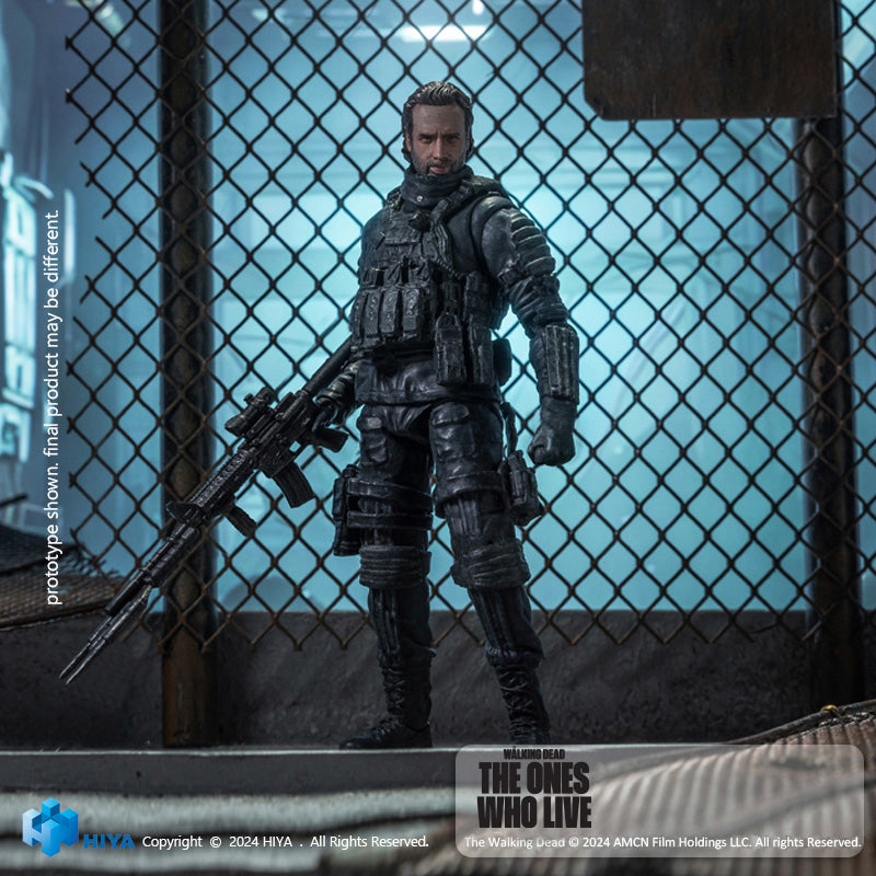 [Pre-pedido] HIYA Exquisite Mini Series 1/18 Scale 4 Inch The Walking Dead The Ones Who Lived Rick Figura de acción 