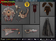[Précommande] AXYTOYS AXY-010 Dinosaure Champ de bataille Chef de la tribu des Ceratosaures Larce Toit Version Verte