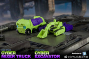 Dr.Wu DW-ES03 Cyber Shovelloader Scrapper & DW-ES04 Cyber Mixer Truck Mixmaster Set of 2