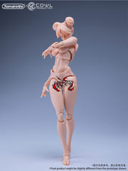 Romankey X COWL 1/12 Super Action Girl Solid Body Yellow skin