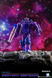 Dr.Wu DW-E01S Destroy Emperor Galvatron y DW-E29 Destroy Planet Grand Galvatron Versión transparente Juego de 2
