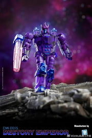 Dr.Wu DW-E01S Destroy Emperor Galvatron y DW-E29 Destroy Planet Grand Galvatron Versión transparente Juego de 2