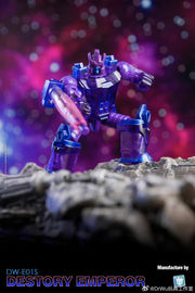 Dr.Wu DW-E01S Destroy Emperor Galvatron y DW-E29 Destroy Planet Grand Galvatron Versión transparente Juego de 2