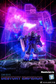 Dr.Wu DW-E01S Destroy Emperor Galvatron y DW-E29 Destroy Planet Grand Galvatron Versión transparente Juego de 2