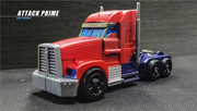 APC Toys APC-001 Attack Prime TFP Optimus Prime versión transparente con ruedas negras