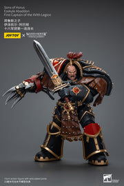 JOYTOY JT9770 Warhammer La Herejía de Horus 1: 18 Hijos de Horus Ezekyle Abaddon Primer Capitán de la XVL Legión