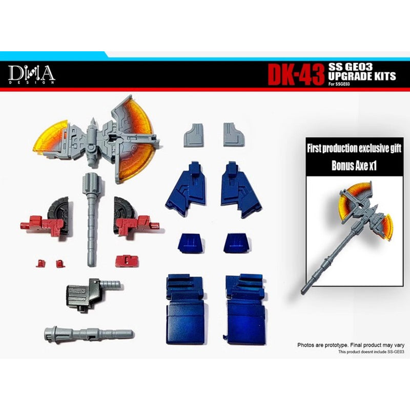 Kits de actualización DNA Design DK-43 para SS GE03 WFC Optimus Prime con bonificación