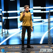 HIYA Exquisita Mini Serie 1/18 Escala 4 Pulgadas STAR TREK 2009 Chekov Figura de Acción
