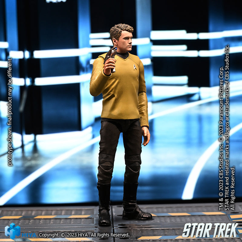 HIYA Exquisite Mini-Serie, Maßstab 1/18, 4 Zoll, Star Trek 2009, Chekov-Actionfigur