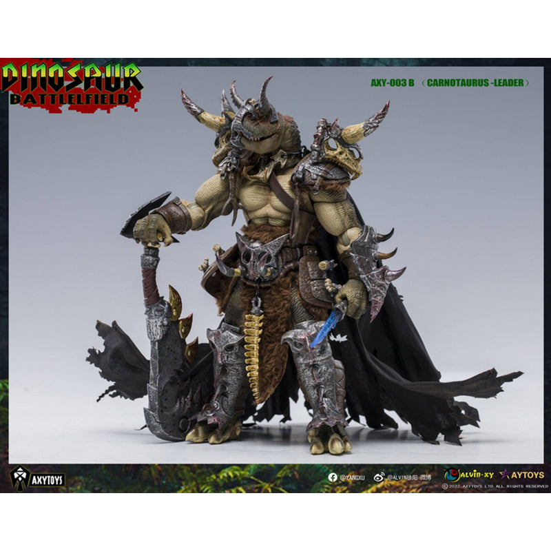 AXYTOYS AXY-003B Dinosaure Champ de Bataille Carnotaurus Leader Version Verte