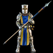 Figura de acción de soldado con escudo azul de las legiones míticas de los Cuatro Jinetes: Cenizas de Agbendor (kit de construcción de caballeros de lujo n.° 3)