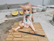 Hobby Sakura My Cat ist eine Kawaii Girl Kinako (Sit and Eat Fish Ver.) Figur im Maßstab 1:6 