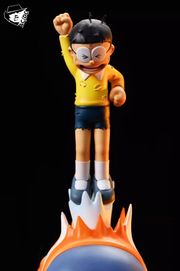 ¡AC/DC Studio el Gian derrotado! ¡Noby Golpe Furioso! Estatua de Doraemon