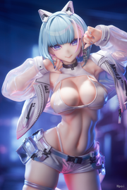 Bibi Buttons Kin Mirai Nekomata Miu 1/6 Scale Figure
