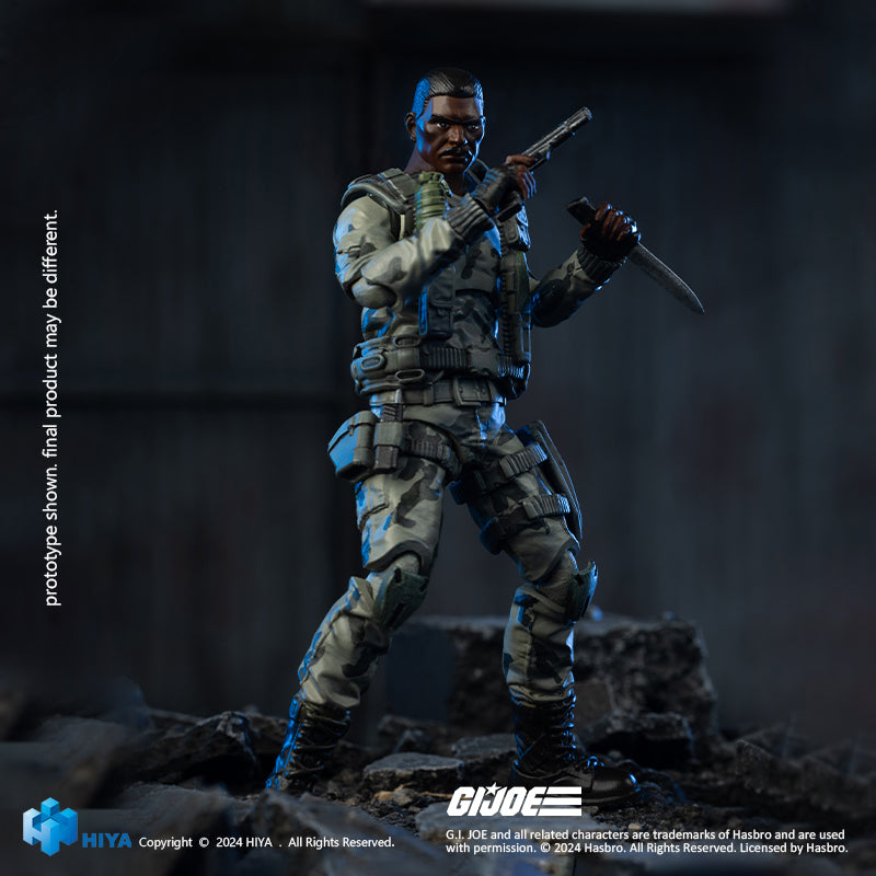 HIYA Exquisita Mini Serie 1/18 Escala 4 pulgadas GIJoe Stalker Figura de acción