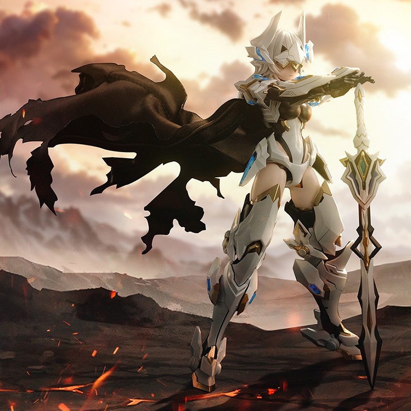 Animester Doce Caballeros de la Mesa Redonda White Dragon Knight Galahad Kit de modelo a escala 1/12