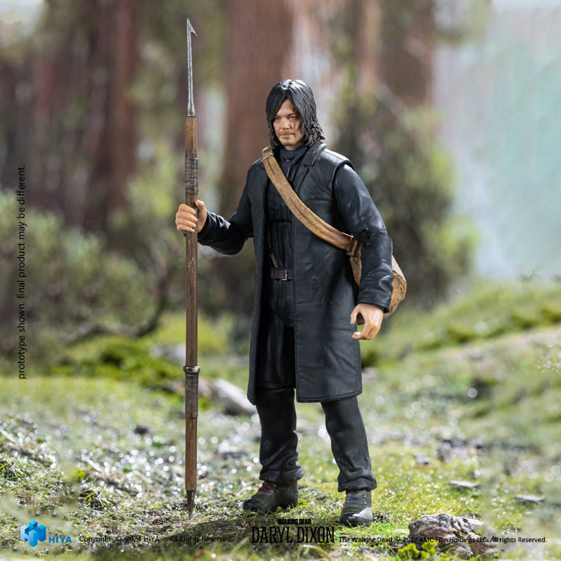 HIYA Exquisite Mini-Serie, Maßstab 1/18, 4 Zoll, The Walking Dead Daryl Dixon Daryl Actionfigur