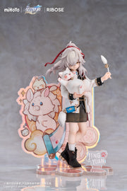 Ribose Honkai: Star Rail RISE UP+ Chibi Cat Series Jing Yuan Figure