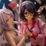 Union Creative Nekomonogatari Kuro Tsubasa Hanekawa y Black Hanekawa Figura Set (segunda reedición)