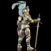 Figura de acción de soldado con escudo azul de las legiones míticas de los Cuatro Jinetes: Cenizas de Agbendor (kit de construcción de caballeros de lujo n.° 3)