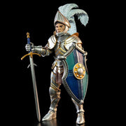 Figura de acción de soldado con escudo azul de las legiones míticas de los Cuatro Jinetes: Cenizas de Agbendor (kit de construcción de caballeros de lujo n.° 3)