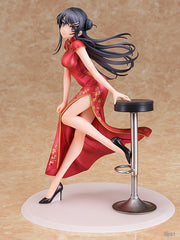 Wing Rascal no sueña con Bunny Girl Senpai Mai Sakurajima (vestido chino) Figura escala 1/7