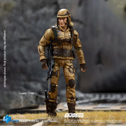 HIYA Exquisita Mini Serie 1/18 Escala 4 pulgadas GIJoe Dusty Figura de acción
