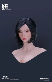 YMTOYS 1/6 YMT091 cabello implantado cabeza femenina esculpir Yan