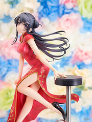 Wing Rascal no sueña con Bunny Girl Senpai Mai Sakurajima (vestido chino) Figura escala 1/7