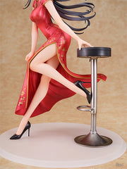 Wing Rascal no sueña con Bunny Girl Senpai Mai Sakurajima (vestido chino) Figura escala 1/7